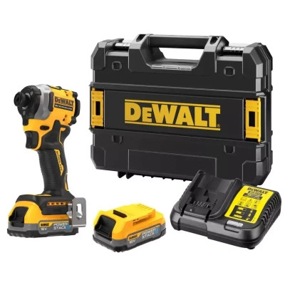 Шуруповерт DeWALT 18 В XR Li-lon PowerStack 2x1.7Ah, 206 Нм, кейс TSTAK (DCF850E2T) Винница - изображение 1