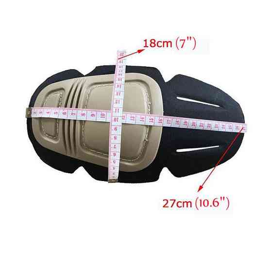 Комплект захисту Наколінники + налокотники Combat із удароміцного пластику (Коричневий) Вінниця