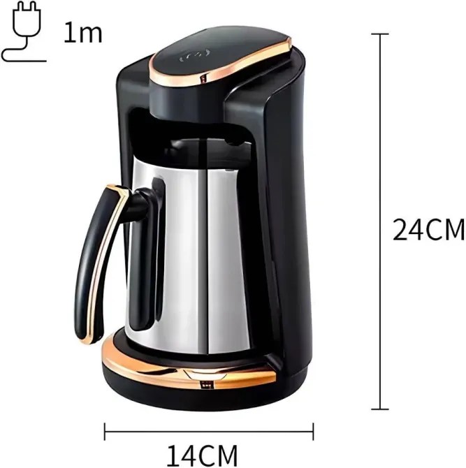 Кавоварка SK-09049 компактна 250 мл з двостороннім кавником, сенсорним керуванням та автовідключенням Одеса - фото 5