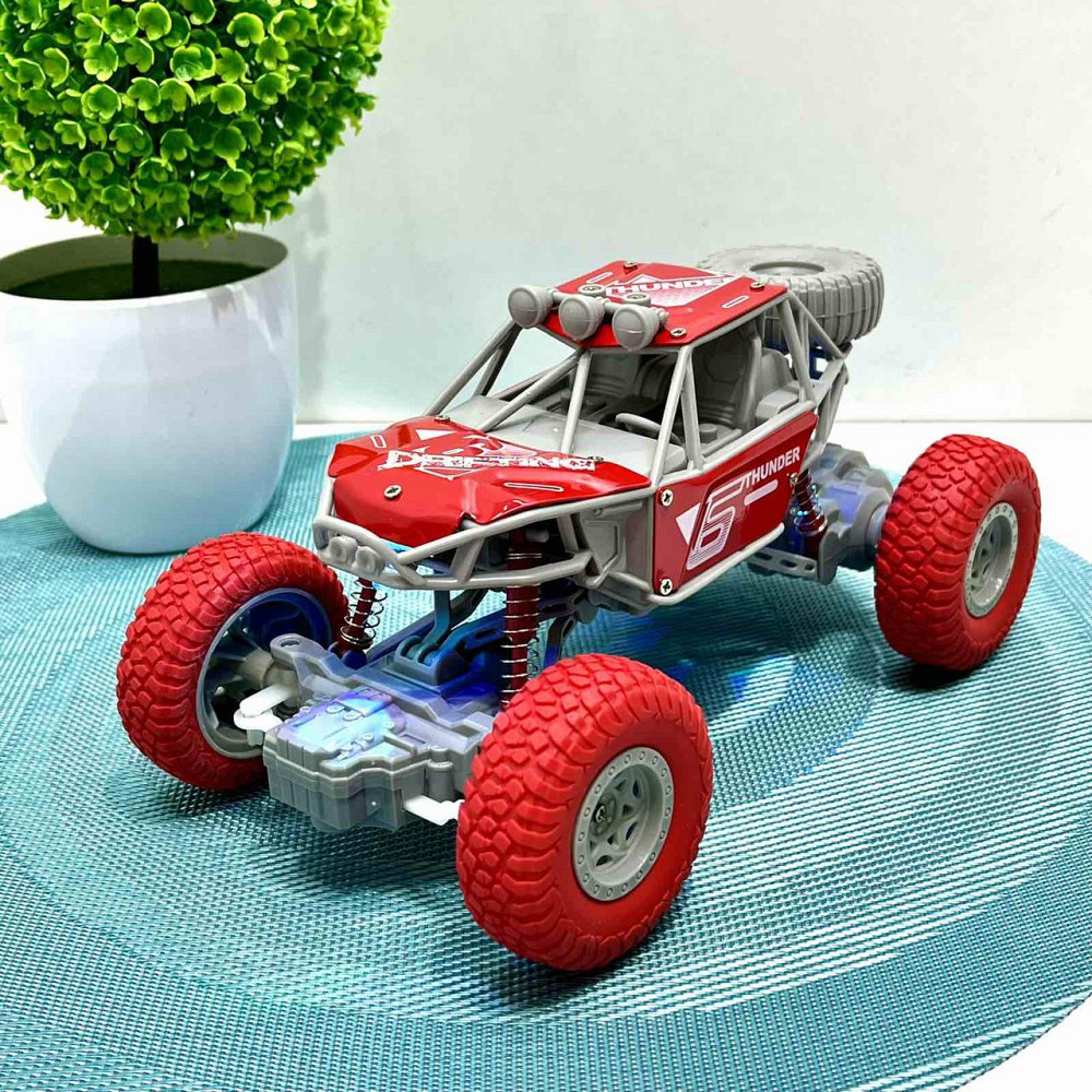 Машинка джип на радіокеруванні годинник + пульт з амортизацією 1:20 Червона (UD2201AS) Чернігів - фото 4