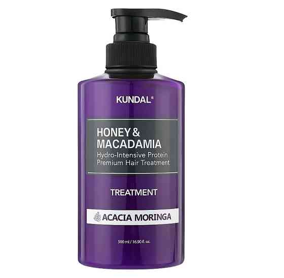 Питательный кондиционер с медом и маслом макадамии Honey & Macadamia Protein Hair Treatment Acacia Moringa Kundal 500 мл Винница