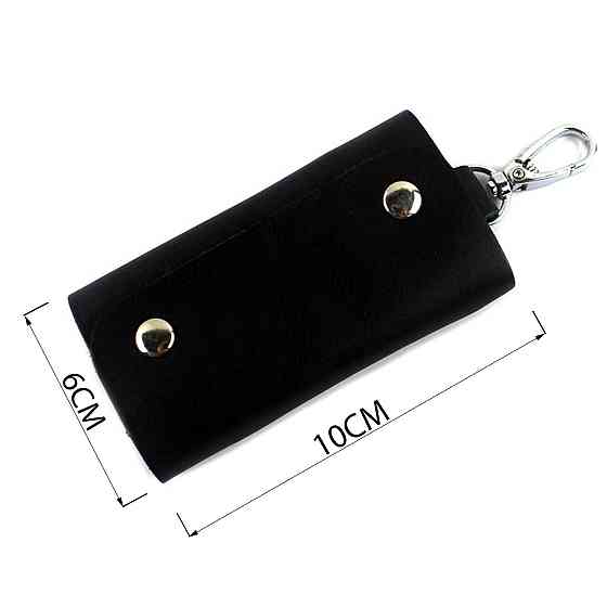 Стильная кожаная ключница Vintage 14934 Черная Киев