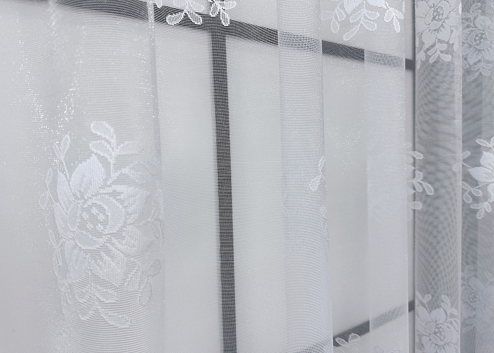 Тюль VR-Textil 1526т Жакард Белый 400х160 см (42-1017) Киев - изображение 4