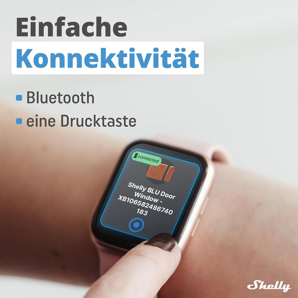 Shelly Blu Door/Window Brown Bluetooth датчик дверей и окон с датчиком освещённости мгновенная реакция iOS Киев - изображение 5