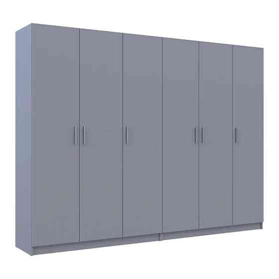 Шкаф для одежды Doros Промо Серый 3+3 ДСП 270х48х204 DRS-011629 (80737768) Львов