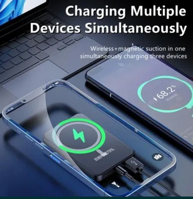 Павербанк Power bank Безпроводной XIYT Y211/ быстрая зарядка/ Magsafe / Magnetic. Киев - изображение 5