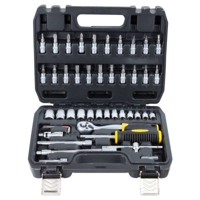 Набор инструментов Sigma насадок торцевых и бит 1/4" 46шт CrV mid (6003511) Винница - изображение 2