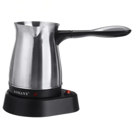 Sokany SK-214 кофеварка-турка, компактная, мощная, 5 чашек, легкая очистка, питание 220-240 В Киев