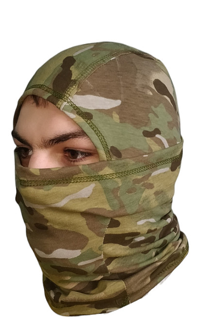 Балаклава чоловіча тактична підшоломник піксель трикотаж літня Tactical Balaclava Одеса - фото 5