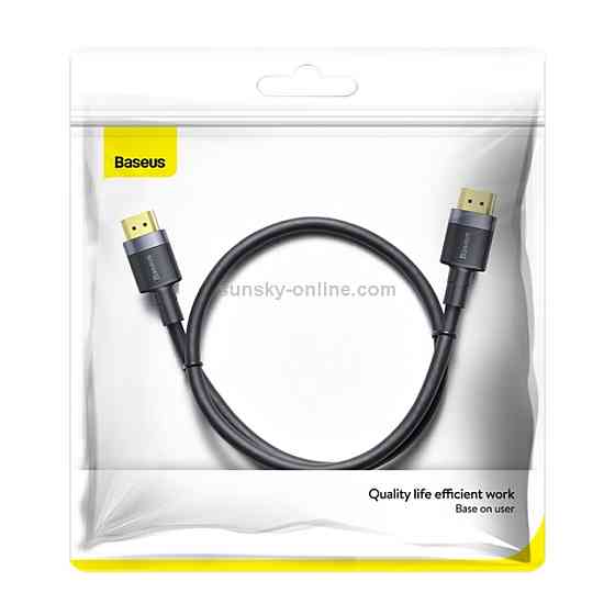 Кабель Baseus Cafule 4KHDMI Male To 4KHDMI Male Adapter Cable 1m Black Киев