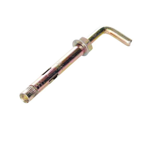 Анкер з кожухом та гайкою з L-крюком М8*80 цинк жовтий Харків