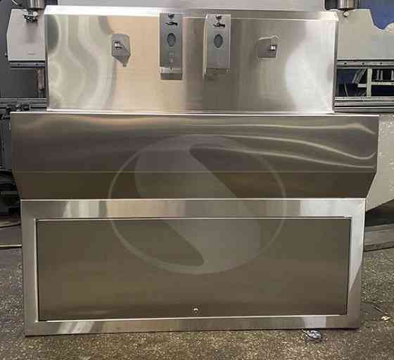 Умивальник сенсор на дві секції із тумбою Київ