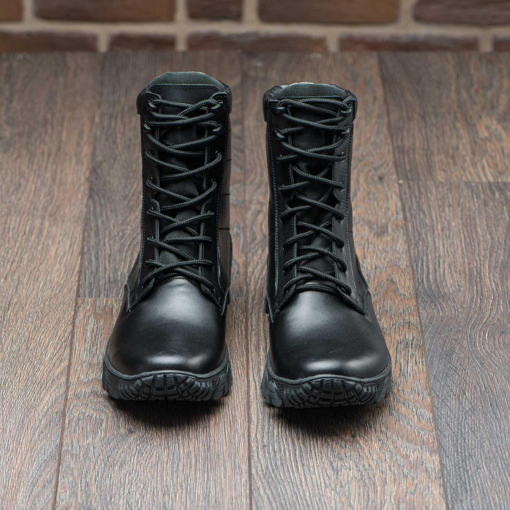 Тактичні берці чорного кольору, шкіряні, прошиті Харків - фото 5