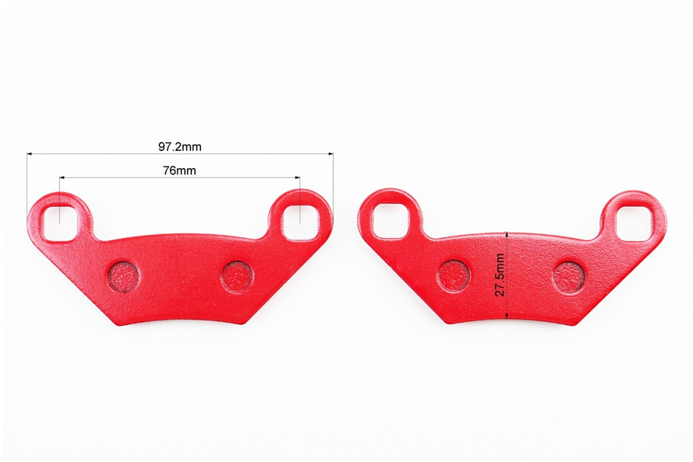 Гальмівні колодки (дискові) POLARIS-500 XP Sportsman/ 550 XP EPS/ 550 X2/ 550 XP/ 850 XP/ 850 XP ES/ 1000 Forest к-кт червоні Киев - изображение 2