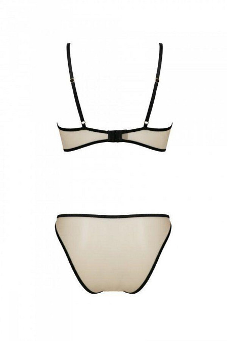 Комплект Passion LORINA SET, XXL/XXXL, beige, бюстгальтер та трусики Sex Aura Київ - фото 4