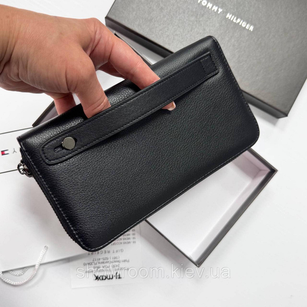 Шкіряний брендовий гаманець клатч TH (6613) Київ - фото 7