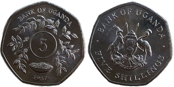 Uganda Уганда - 5 Shillings 1987 UNC Полтава - изображение 1
