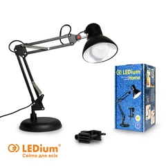 Настольная лампа основа+струбцина HOME LEDium (черная) Харьков - изображение 1