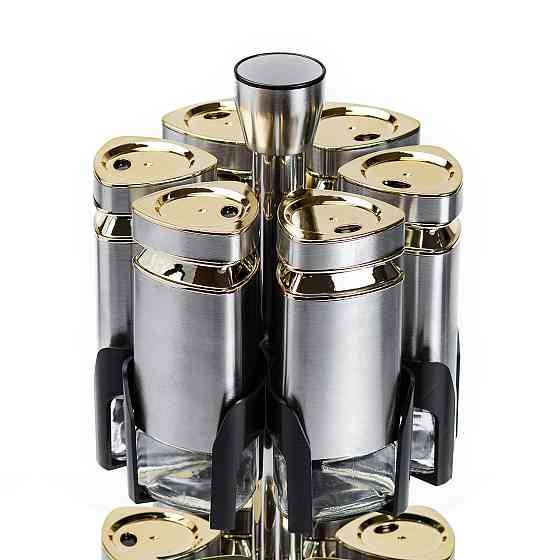 Набір баночок для спецій 12 шт. по 120 мл на підставці Карусель HP1327 Коломия