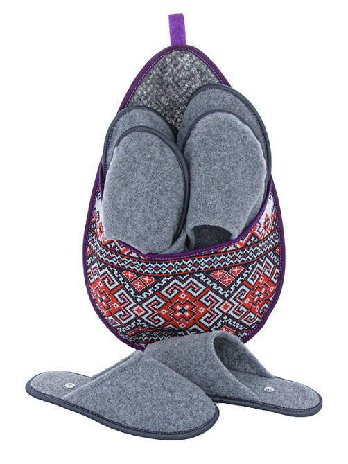 Набор пять пар качественных домашних тапочек Вышиванка Одесса - изображение 2