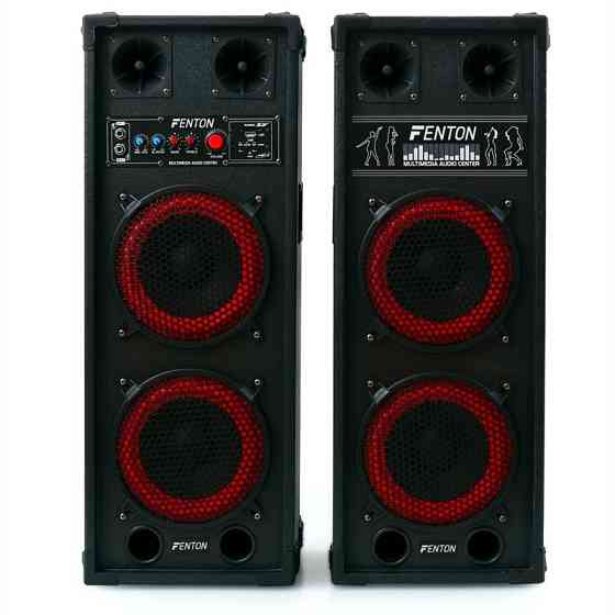 SPB-28 Active Passive Box Set 800 Вт 2x20 см НЧ-динамік USB/SD Bluetooth MP3 (Німеччина, читати опис) Рівне