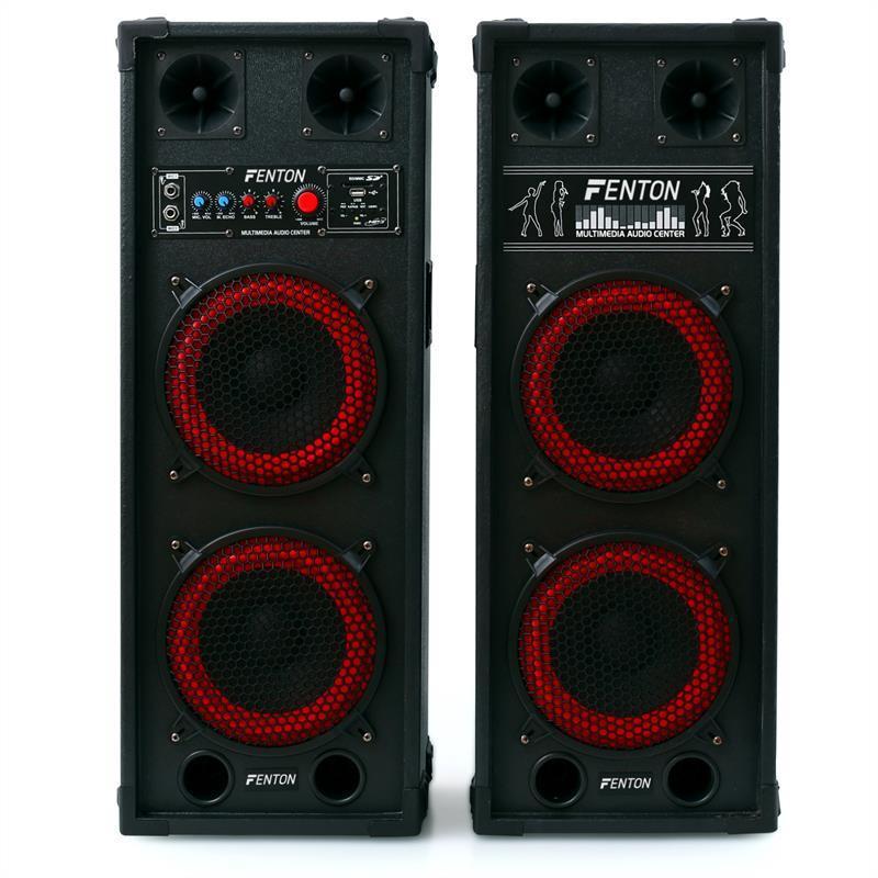 SPB-28 Active Passive Box Set 800 Вт 2x20 см НЧ-динамик USB/SD Bluetooth MP3 (Германия, читать описание) Ровно - изображение 3