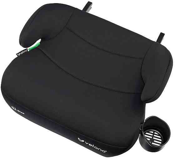 Бустер автокрісло Velano Primo i-Size 125-150 см Isofix + підсклянник Чорний Київ