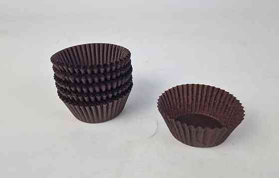 Тартолітка для кексів 6А кругла коричнева D45 H25 (100 шт.) (1 уп.) Харків