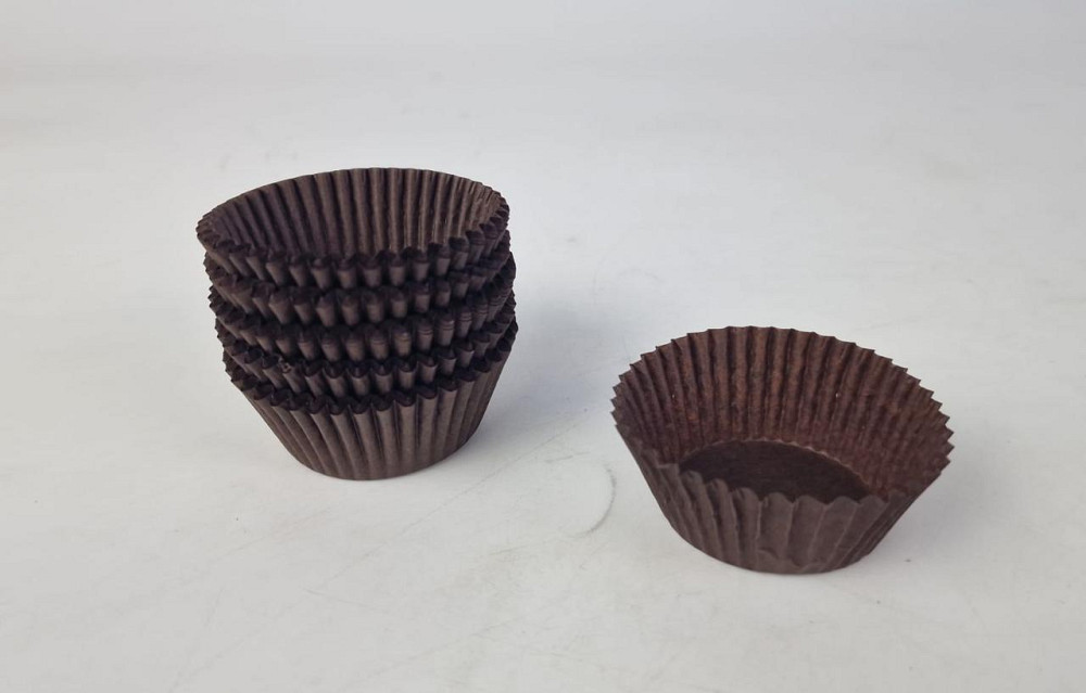 Тартолітка для кексів 6А кругла коричнева D45 H25 (100 шт.) (1 уп.) Харків - фото 2