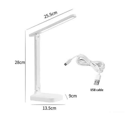 Настільна лампа сенсорне керування, з аккумулятором три режими світла LED L02 10W 6000K USB 5V Коломыя