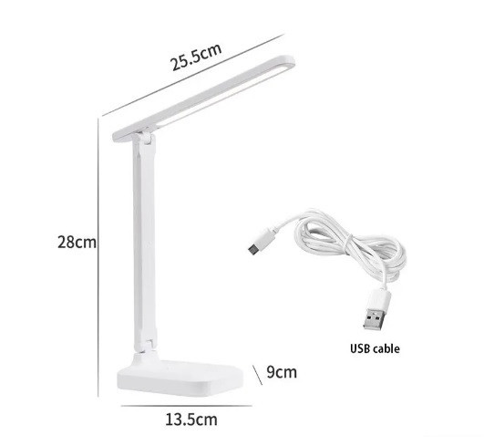 Настільна лампа сенсорне керування, з аккумулятором три режими світла LED L02 10W 6000K USB 5V Коломыя - изображение 6