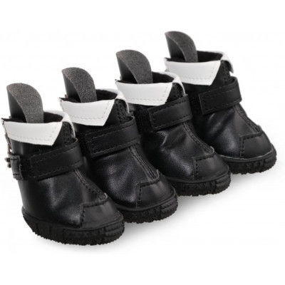 Ботинки для собак Ruispet для малых пород, с флисовой подкладкой 4 шт №4 черные (2700000033029) Винница - изображение 5