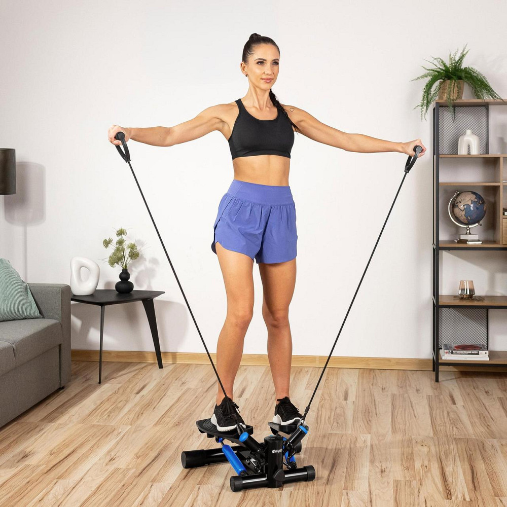 Фітнес степпер компактний тренажер для кардіо тренувань удома зміцнення ніг і сідниць Gymtek XST500 Київ - фото 13