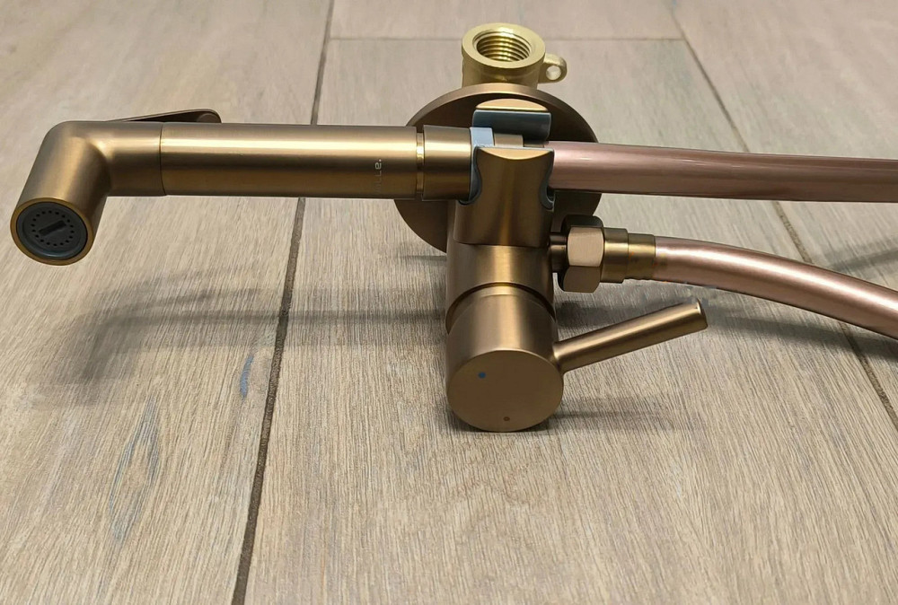 Гигиенический набор скрытого монтажа VOLLE SISTEMA H35 cepillado bronce 1590.160321 бронза/сатин Киев - изображение 3