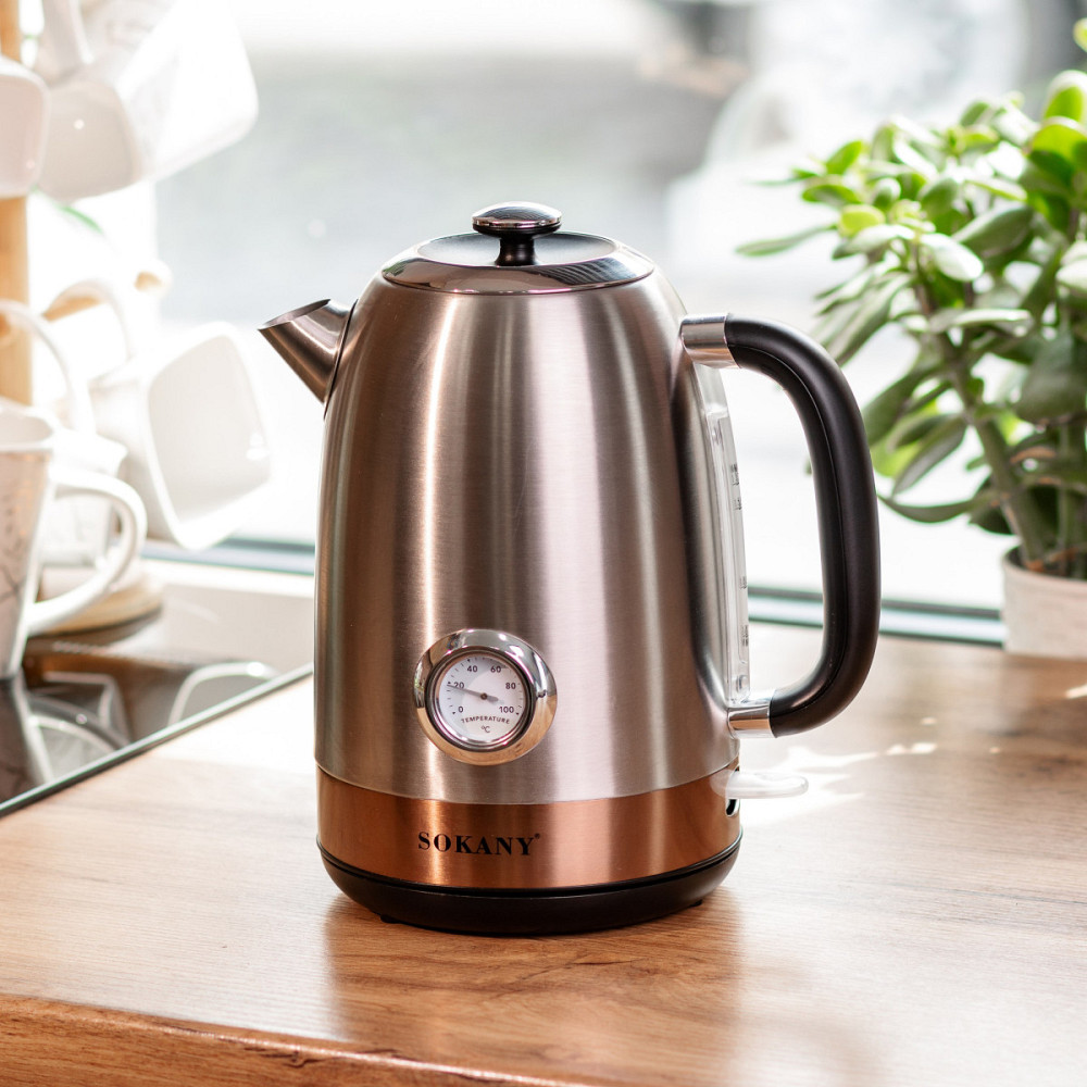 Sokany Електрочайник Sokany SK1031SS з термометром 1.7 л Коломыя - изображение 2
