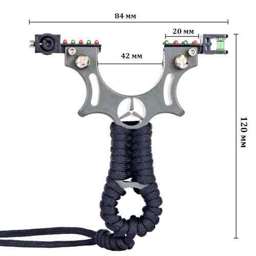 Металлическая рогатка с прицелом, подсветкой и уровнем для спортивной стрельбы и отдыха Киев