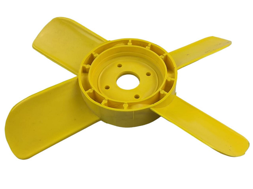 Вентилятор Москвич 412 (4 лопасти, желтые) радиатора Мукачево - изображение 1