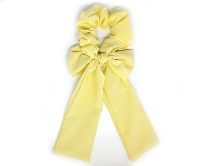 Бант Твіллі на гумці для волосся жовтий Київ - фото 1