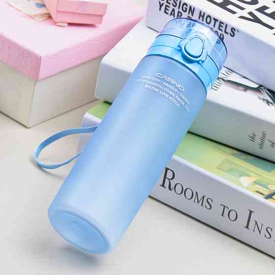 Пляшка для води CASNO 650 мл KXN-1157 Блакитна Луцьк