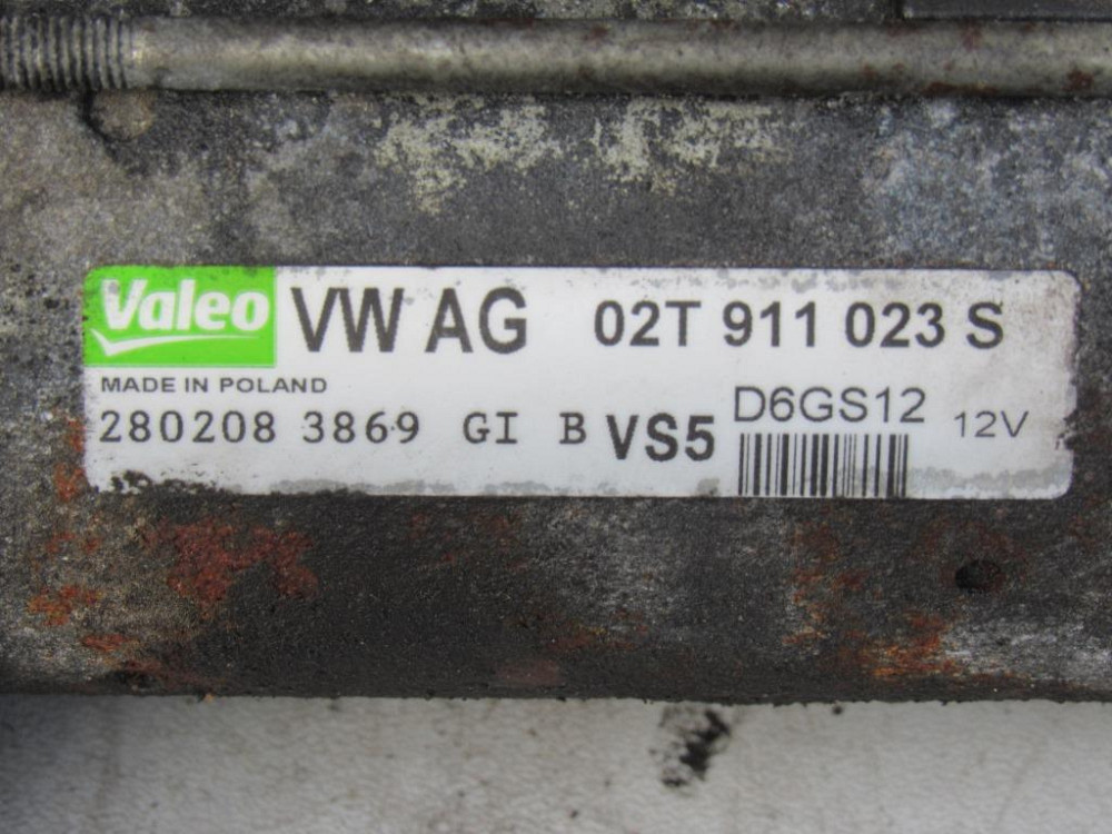 Стартер Skoda Fabia 1.2 бензин 2007-2014 (02T911023S) Ковель - фото 1