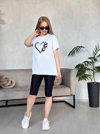 Жіночий комплект з футболкою та велосипедками Drive Київ