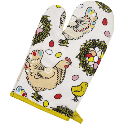Кухонная прихватка Home Line Рукавица Курочки 17x28 см (182829) Винница - изображение 1