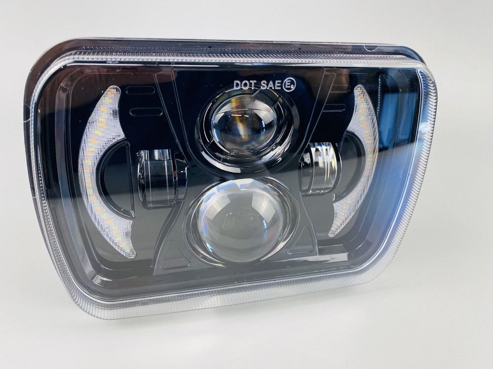 Фара LED прямоугольная 95W ближний + дальний + повороты алюминиевый корпус Мукачево - изображение 7