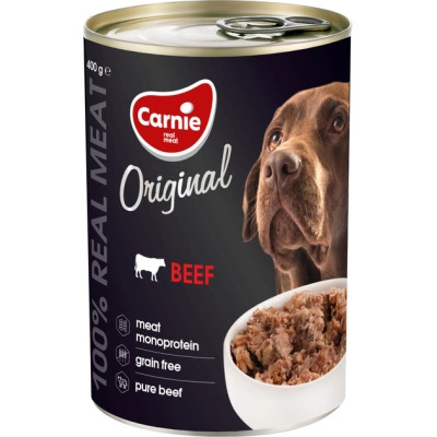 Консерви для собак Carnie Original Mono Protein Яловичина 400 г (4820255193182) Вінниця - фото 1