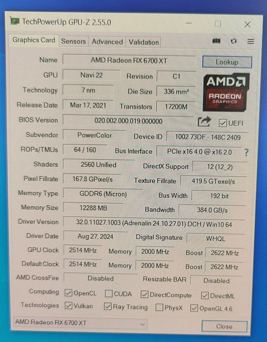 Відеокарта Powercolor Red Devil Radeon RX 6700 XT 12 gb Киев - изображение 1