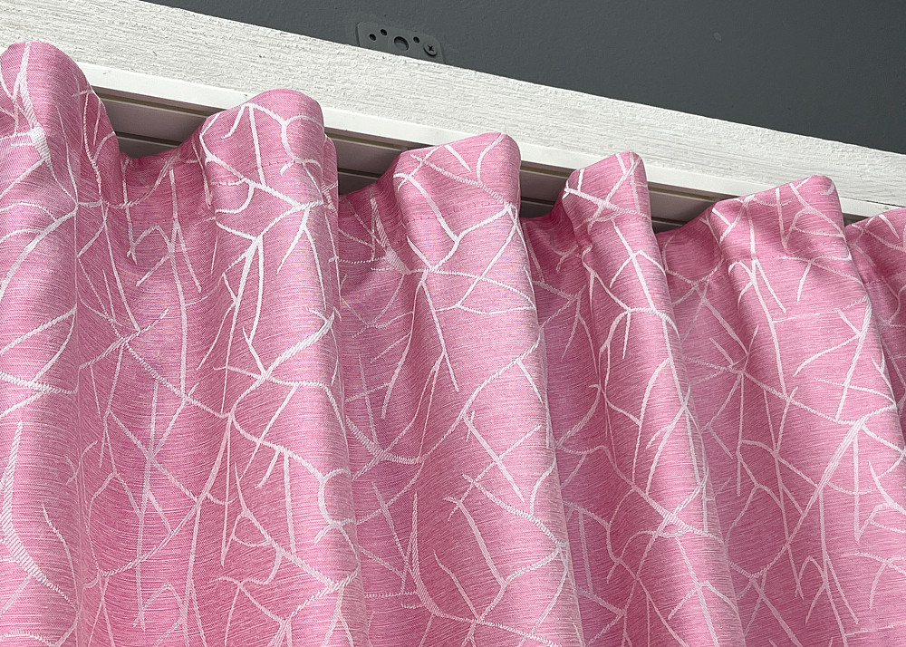 Комплект коротких штор VR-Textil Жакард Савана № 519ш Розовый 130х170 см 2 шт (35-0419) Киев - изображение 8