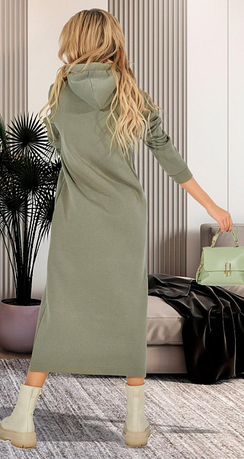 Тёплое длинное платье с начёсом (46-48) Киев - изображение 6