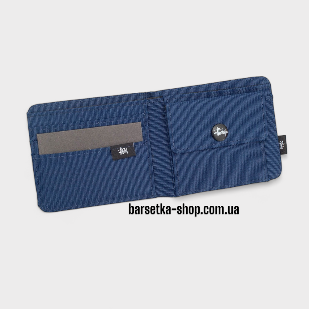Гаманець Stussy 11x9 синій/білий (у коробці) Київ - фото 2