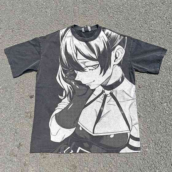 Футболка для мальчика с принтом аниме Аниме Фриерен Бейонд Джоурнейенд манга оверсайз (рост от 165 до 180 ) Черний Днепр