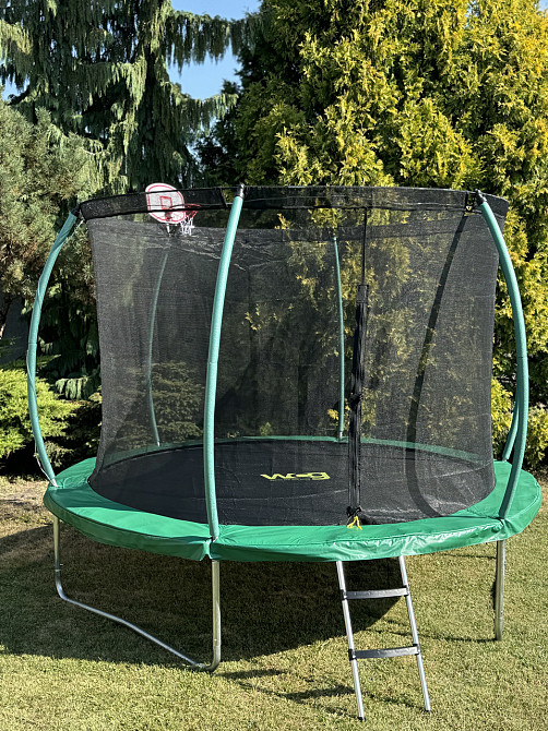 Батут WCG 305 см із внутрішньою захисною сіткою та LED підсвіткою 10FT (W-1003) Київ - фото 3